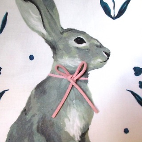 NWT Anthropologie Blossom Bunny Dish Towel Easter Spring - Picture 3 of 3